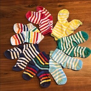 Primary Set of 7 Rainbow Socks Collection